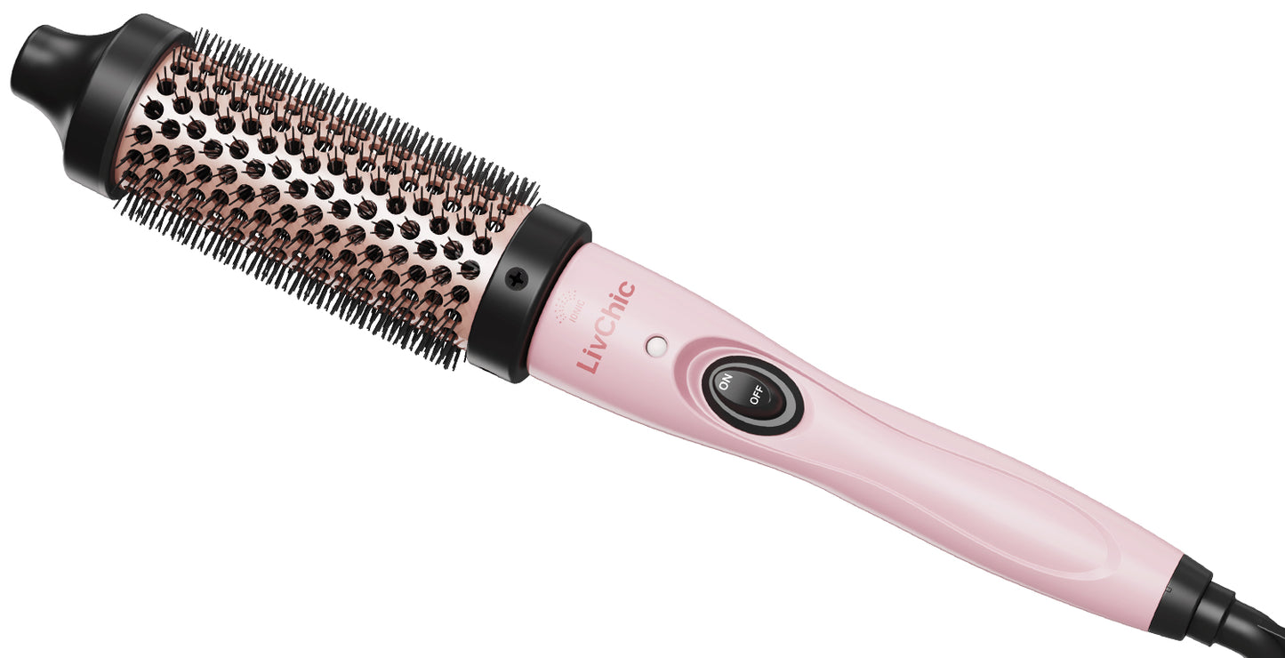 LivChic Thermal Brush 1 1/2 Inch Heated Round Brush Blowout look