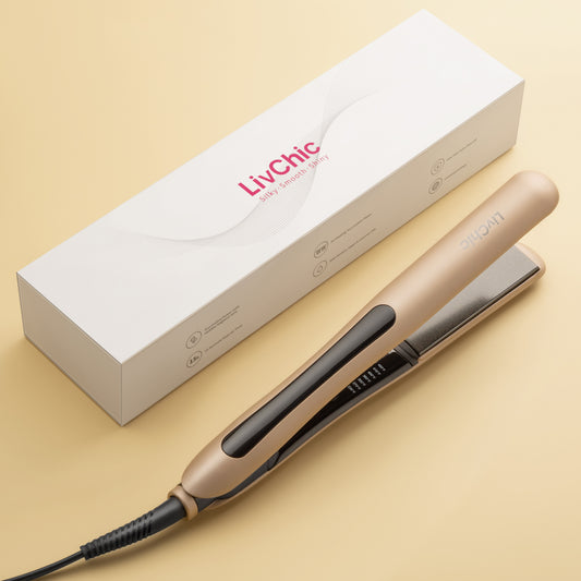 Livchic Ceramic Tourmaline Flat Iron Straightens and Curls 2 in 1 hair straightener LS309